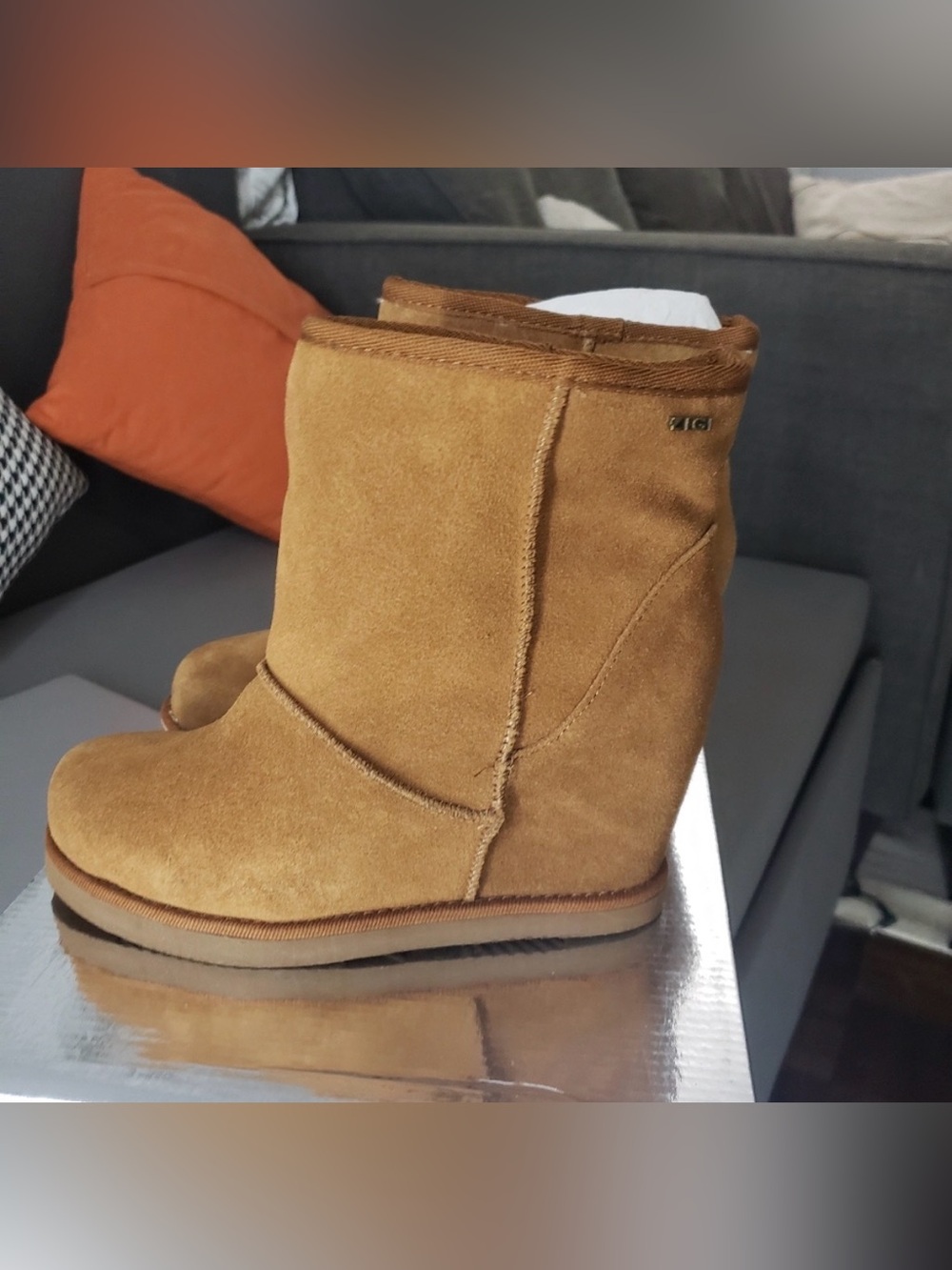 ZIGIgirl Amber Suede Wedge Ankle Boots